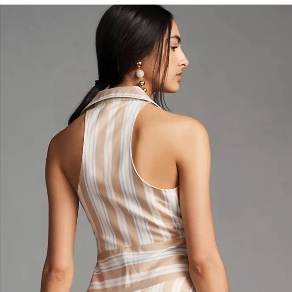 Anthropologie Maeve Asymmetrical Wrap Shirt Dress - Picture 9 of 11